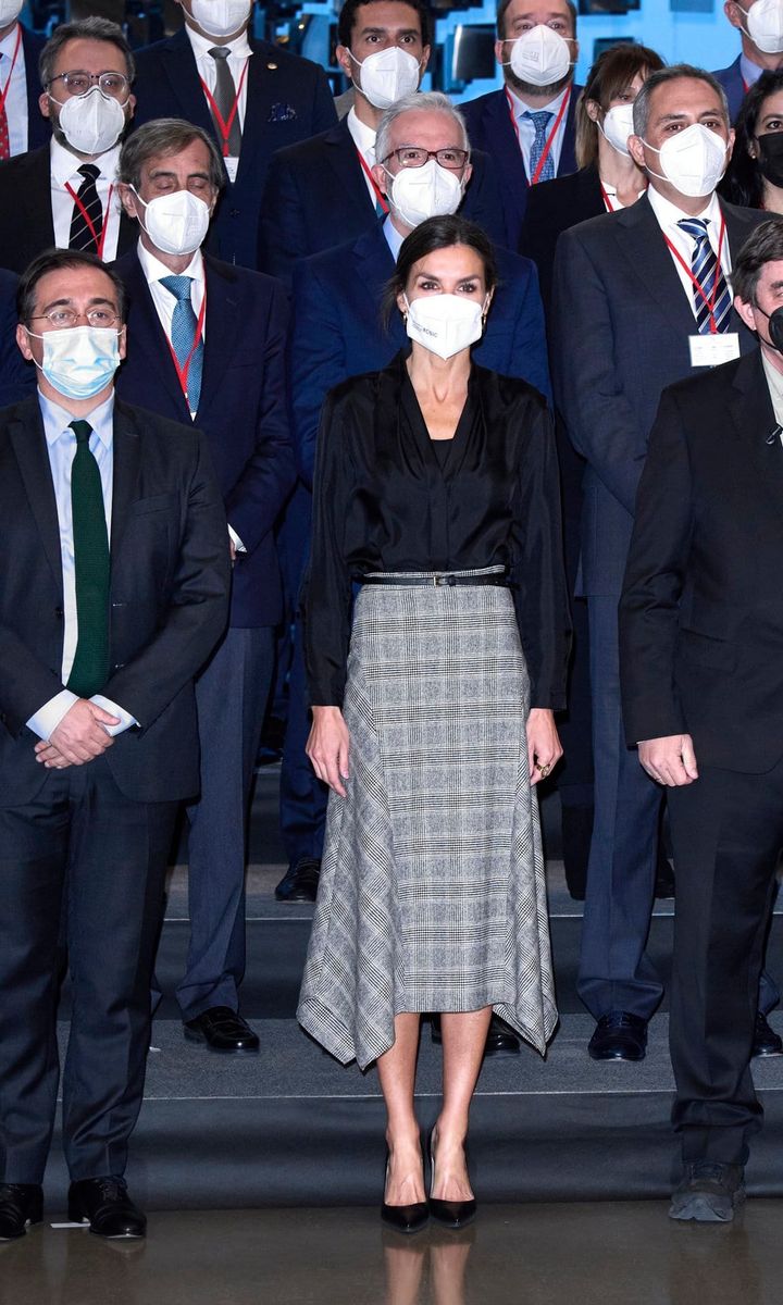 Queen Letizia Attends The Annual Meeting Of Cervantes Institutes Directors