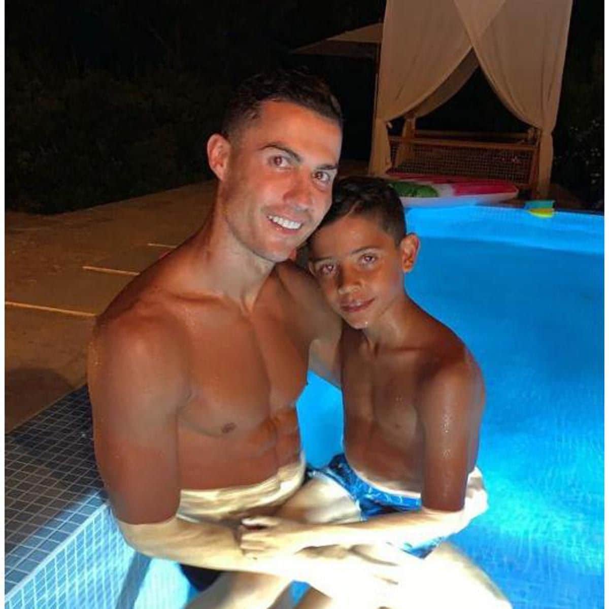Cristiano Ronaldo es muy cercano a su hijo mayor