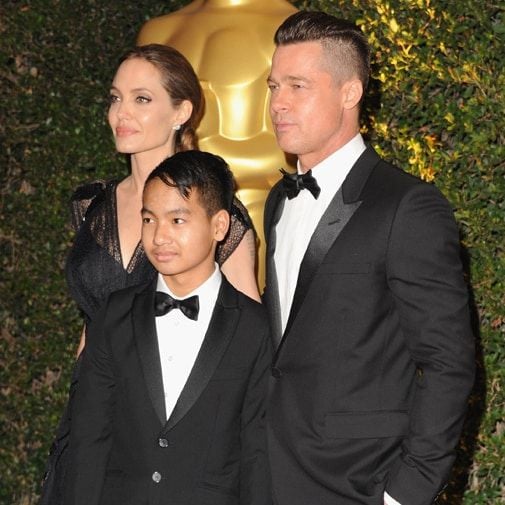 Angelina to Brad on receiving an award from the Oscars Academy for her humanitarian work:
<br>
"My love, your support and your guidance make everything that I do possible."
To Maddox: "MadYou and your brothers and sisters are my happiness and there's no greater honor in this world than being your mom."
<br><br>
Photo: Getty Images