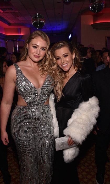 Rachel Platten and Iskra Lawrence spent their post-Grammys night at the Benny Blanco & Diplo after-party at China Chalet. The friends chatted with the Chainsmokers by the bar of the Friends Keep Secrets party where SVEDKA Vodka cocktails were poured and Sushi by Jones was served.
Photo: Getty Images