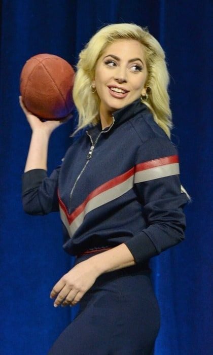 February 2: Game time! Halftime performer <a href="https://us.hellomagazine.com/tags/1/lady-gaga/"><strong>Lady Gaga</strong></a> got ready for the big dance with a football during the Pepsi Zero Sugar Super Bowl LI Halftime Show Press Conference in Houston.
Photo: Kevin Mazur/WireImage