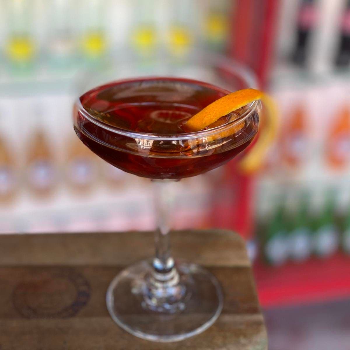 Mezcal Manhattan Created by Sean Pearson, Beverage Director at La Esquina NYC