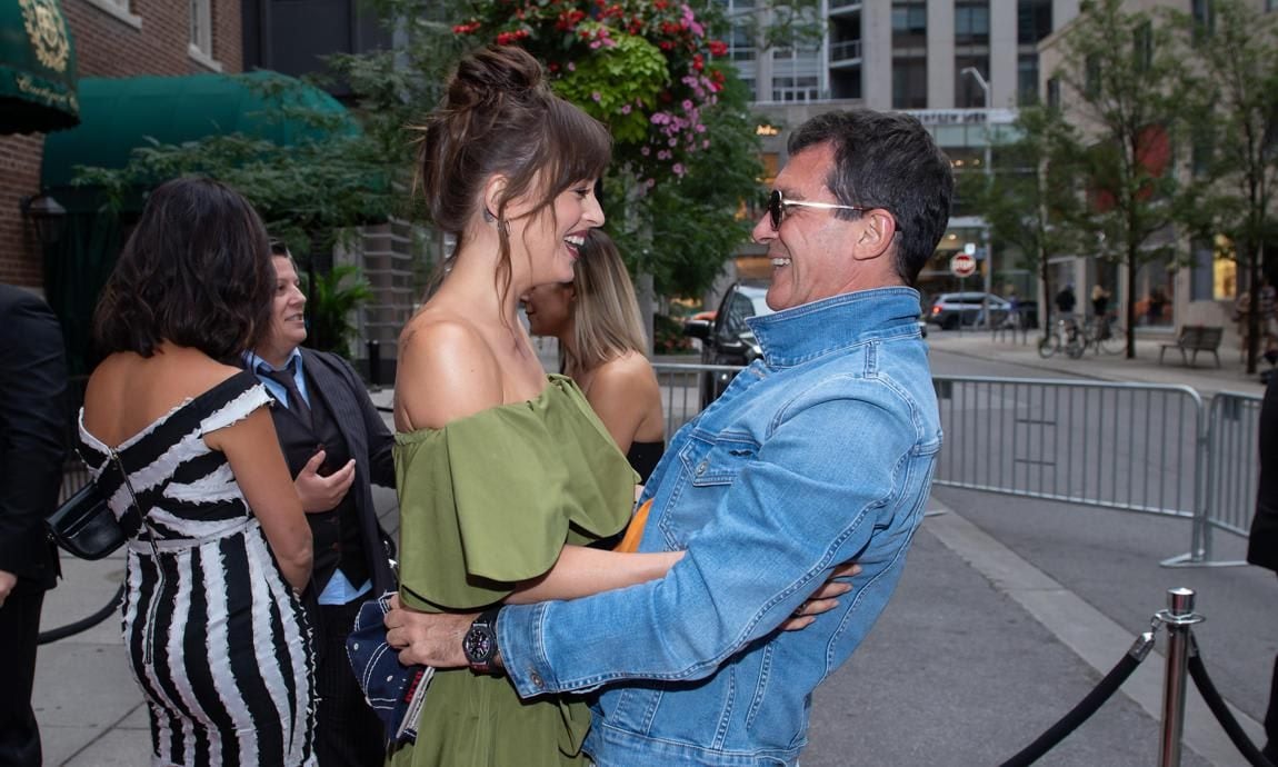 Antonio Banderas and Dakota Johnson