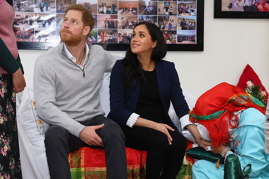 Meghan Markle and Prince Harry in Morocco