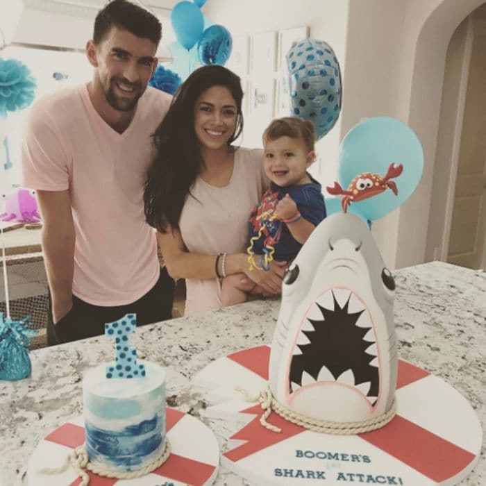 To celebrate his first birthday, Michael and Nicole hosted a Shark Attack-themed party. It would later be announced that the Olympian will race a great white during Shark Week.
Photo: Instagram/@m_phelps00