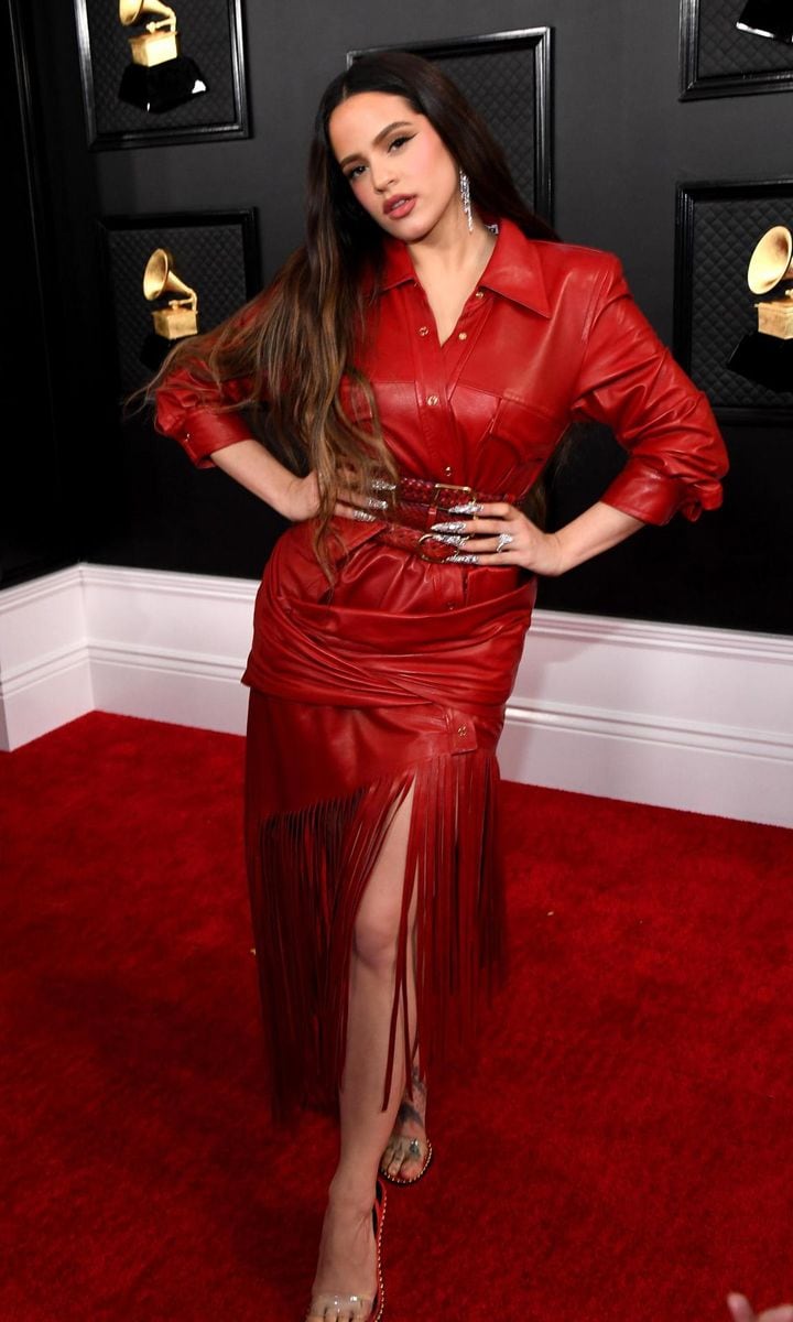 Rosalia in a red leather design by Alexander Wang