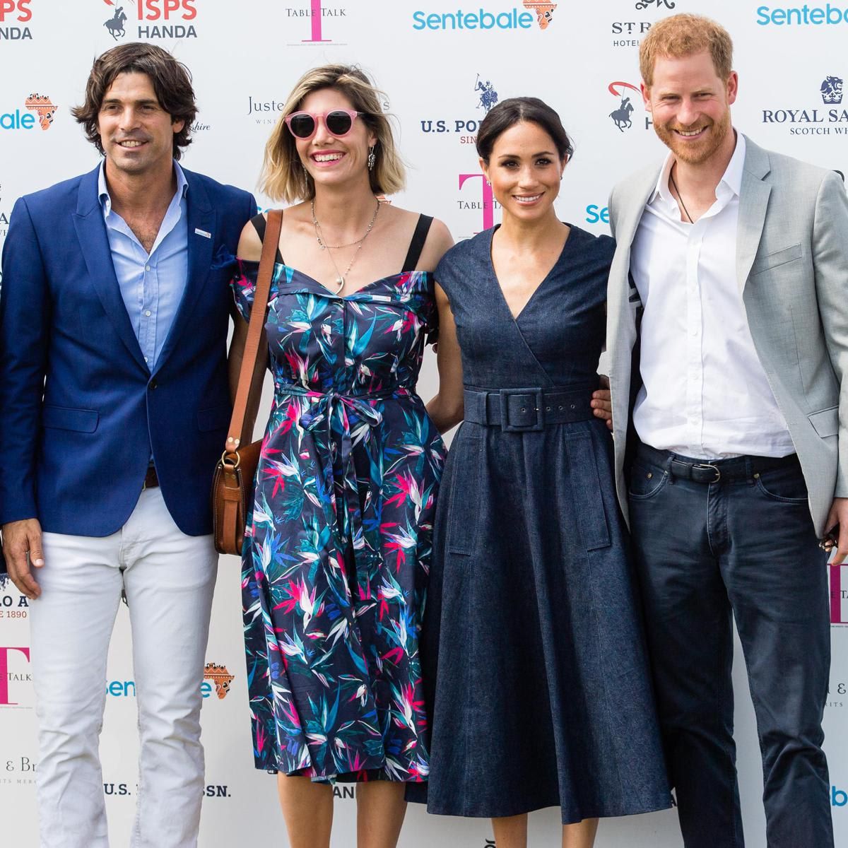 Delfina and Meghan's respective husbands (pictured in 2018) play for the Los Padres polo team