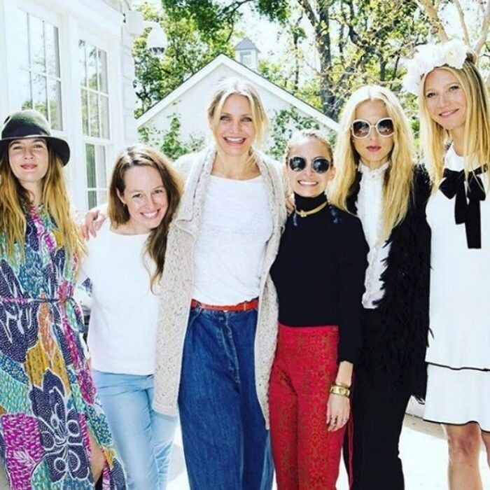 Drew Barrymore, Cameron Diaz, Nicole Ritchie and Gwyneth Paltrow
Photo: Instagram/@nicolerichie