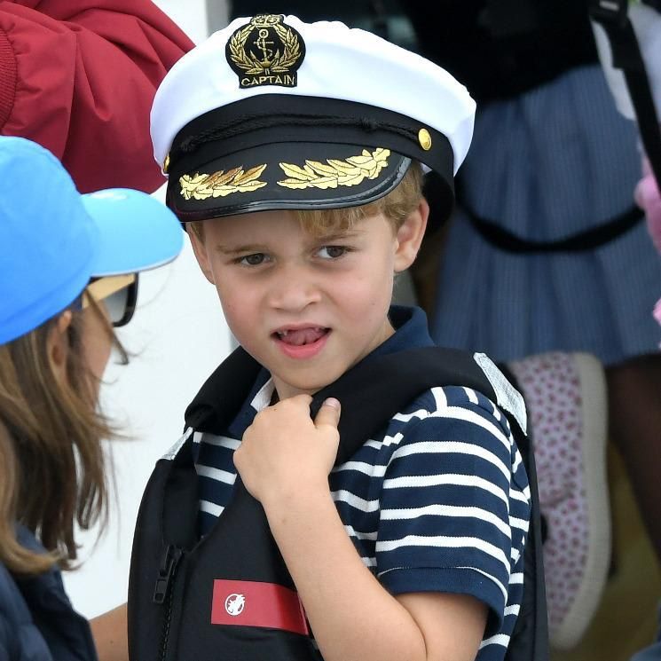 Prince George eats an ant