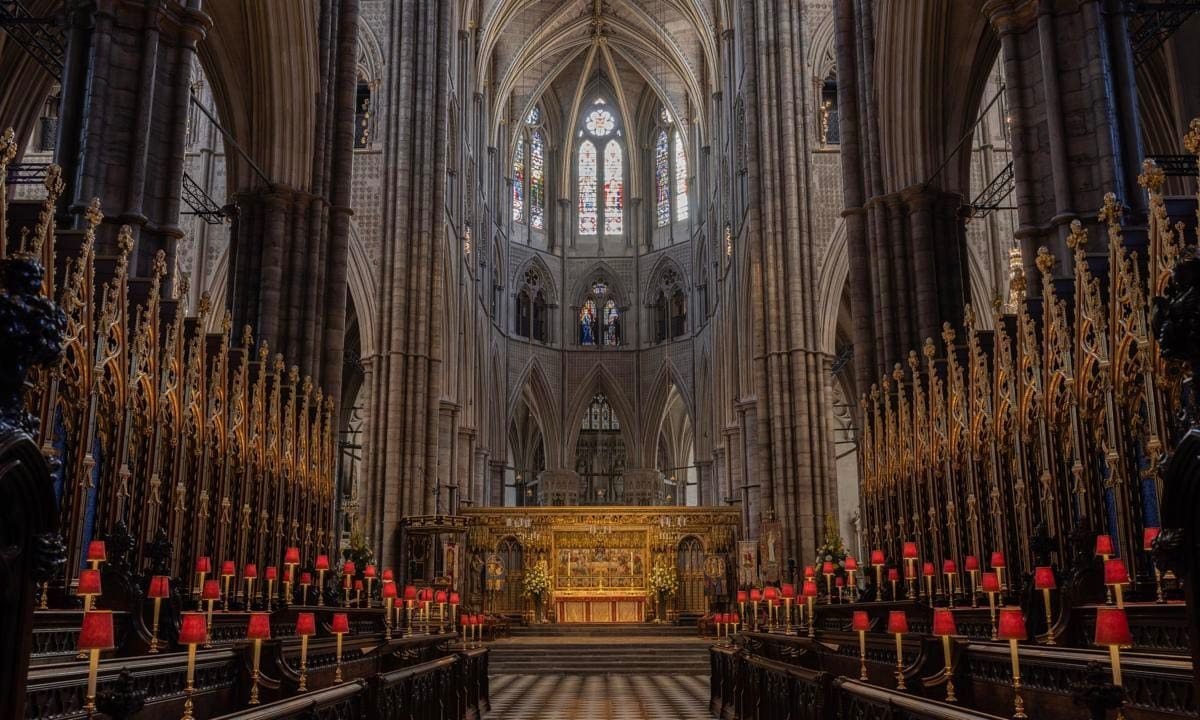 Views Inside Westminster Abbey Ahead Of The Coronation Of King Charles III