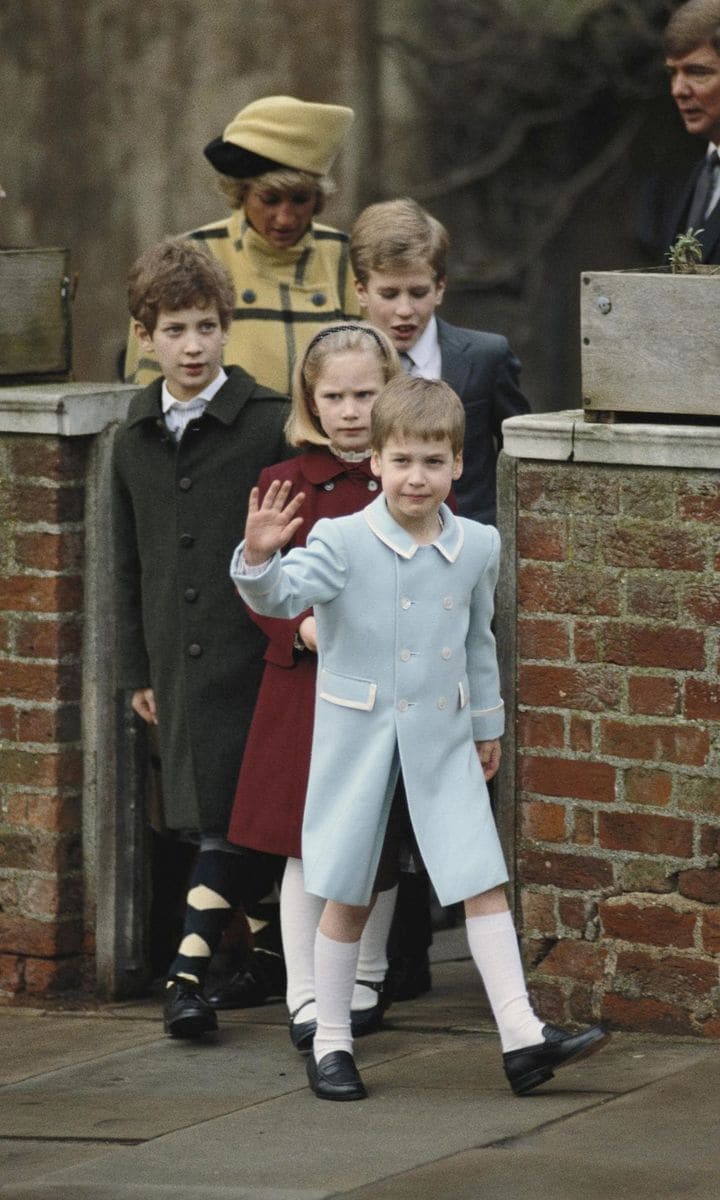 Prince William made his royal Christmas debut in 1987