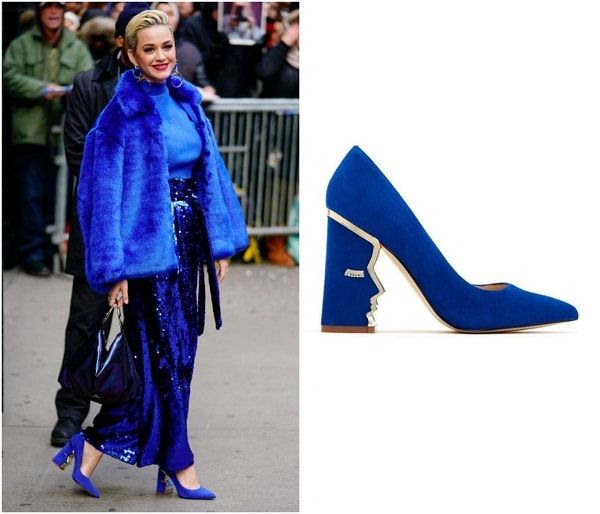 Katy Perry with pumps from her namesake collectoin