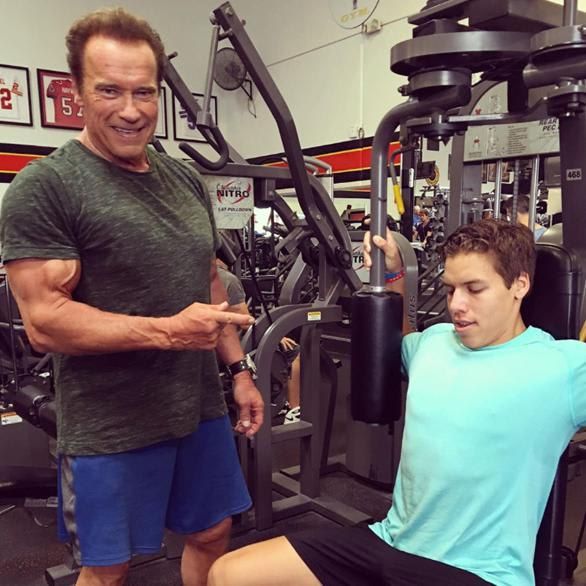 Arnold Schwarzenegger son Joseph Baena