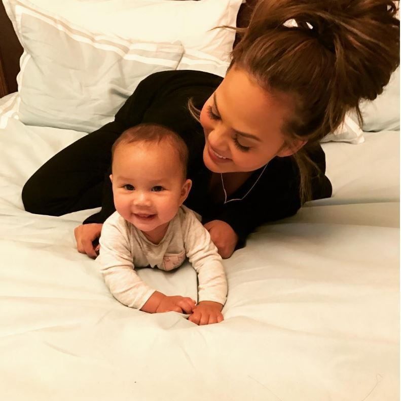 John Legend and Chrissy Teigen celebrated Luna's six month birthday with sweet photos of their daughter on Instagram. Luna celebrated with her first trip to a NYC park with her mom.
Photo: Instagram/@JohnLegend