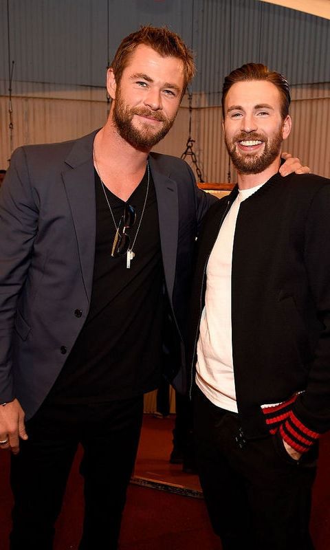 Chris Hemsworth and Chris Evans
<br>
Photo: WireImage