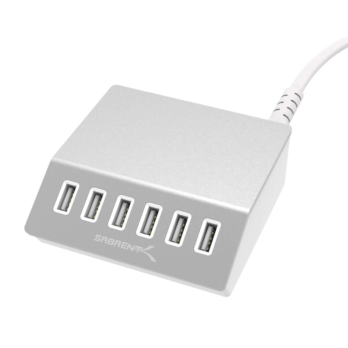 6-Port Aluminum Desktop USB Rapid Charger de Sabrent