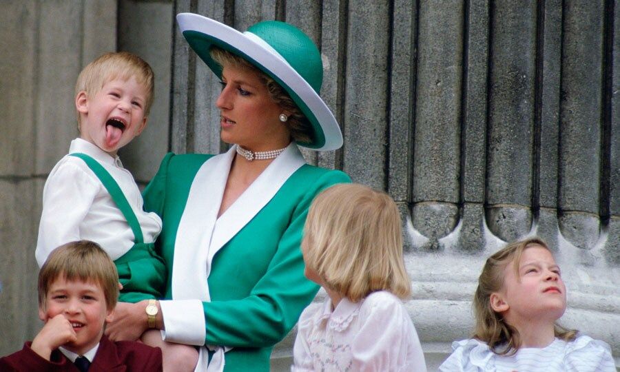 Prince Harry sticks out tongue Trooping the Colour