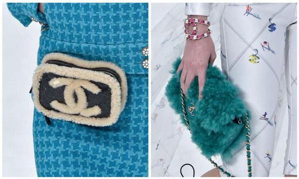 Cozy bags with shearling details by Chanel