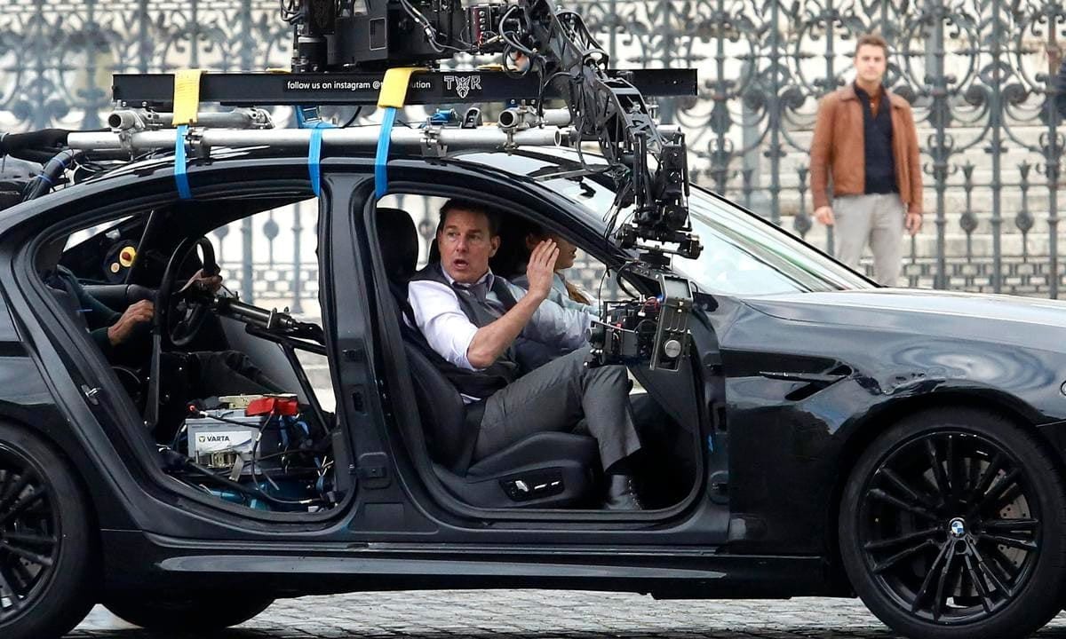 Rome Tom Cruise on the set of Mission Impossible 7