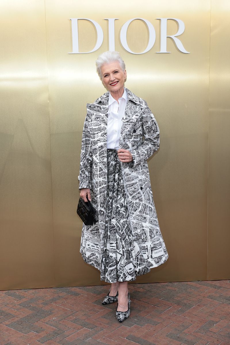 Maye Musk attends as Dior and Jean-Michel Othoniel Present J'adore 