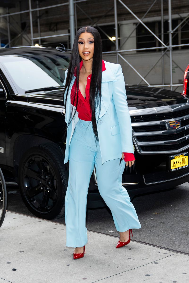 Cardi B is seen in Chelsea on November 02, 2021, in New York City. (Photo by Gotham/GC Images)