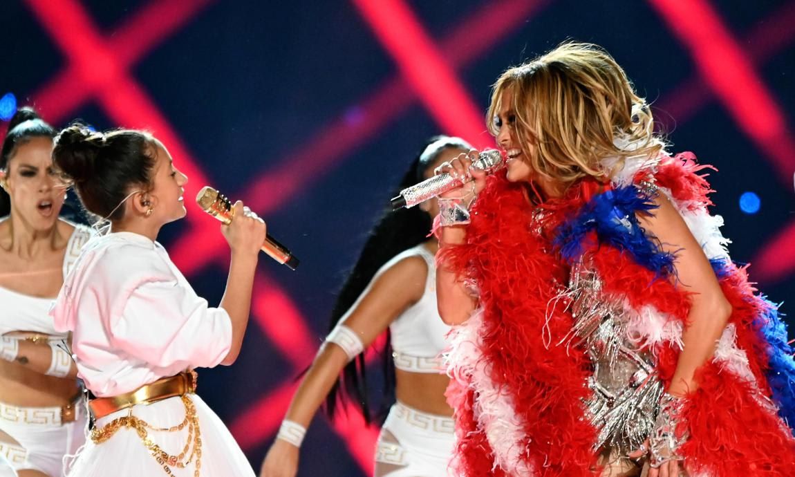 Jennifer Lopez and Emme take Super Bowl Halftime stage