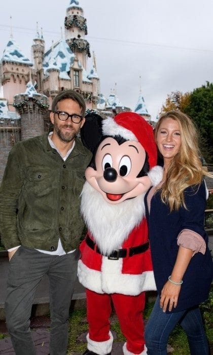 December 16: Ryan Reynolds and Blake Lively celebrated the holidays at Disneyland where they met up with Mickey Mouse at Sleeping Beauty's Winter Castle in Anaheim, California.
Photo: Richard Harbaugh/Disneyland Resort