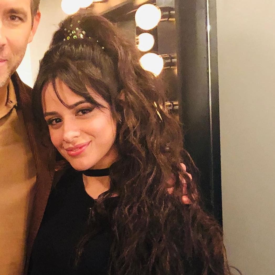 Camila Cabello and Ryan Reynolds selfie