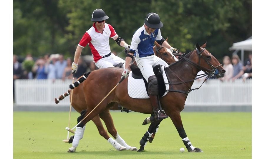 Prince William beats brother Prince Harry at charity polo match