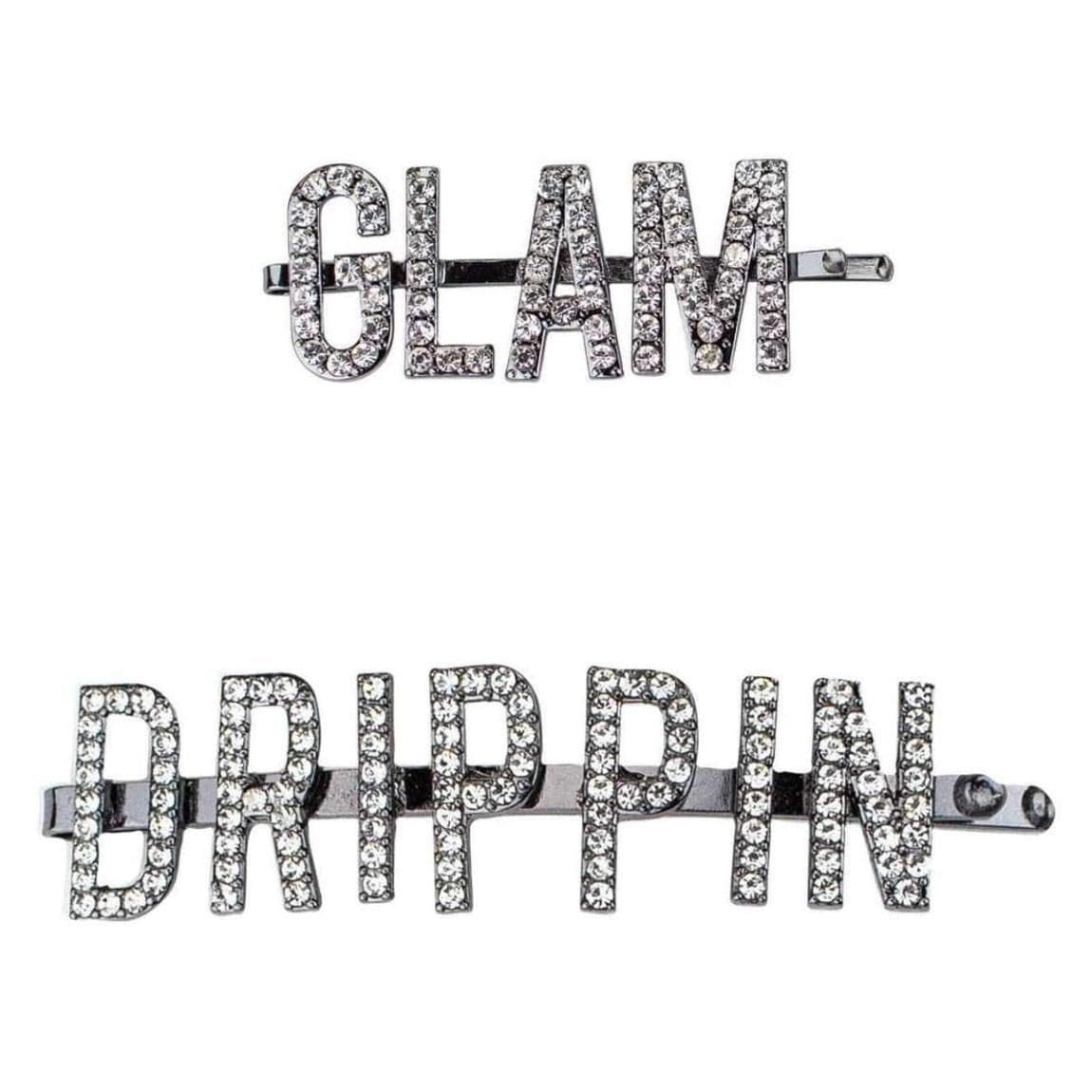 Kitsch X Justine Marjan Rhinestone DRIPPIN and GLAM Bobby Pin