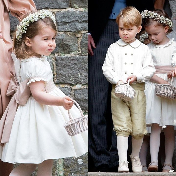 <b>OPT FOR TRADITIONAL CHILDRENSWEAR</B>
Prince George and Princess Charlotte stole the show in their very traditional pageboy and bridesmaid outfits.
Ring bearers in knickerbockers and flowergirls decked out in frills and bows add an adorably classic touch to the ceremony. And brides and grooms are in luck Pepa & Co, the Spanish brand behind George and Charlotte's outfits, has now released a collection of kids' celebration wear that anyone can buy.
Photo: Getty Images