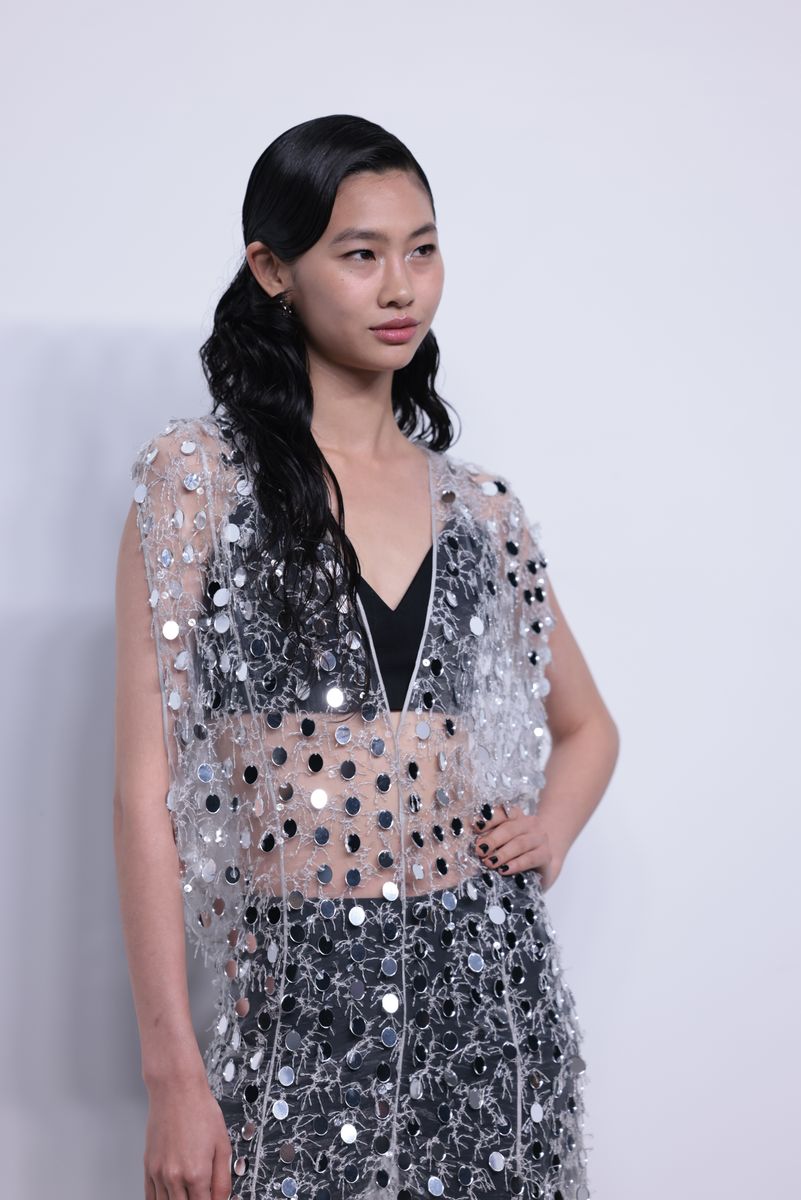 South Korean actress/model Hoyeon Jung attends the Louis Vuitton Women's Voyager Pre-Fall 2024 Collection Show on April 18, 2024, in Shanghai, China. 