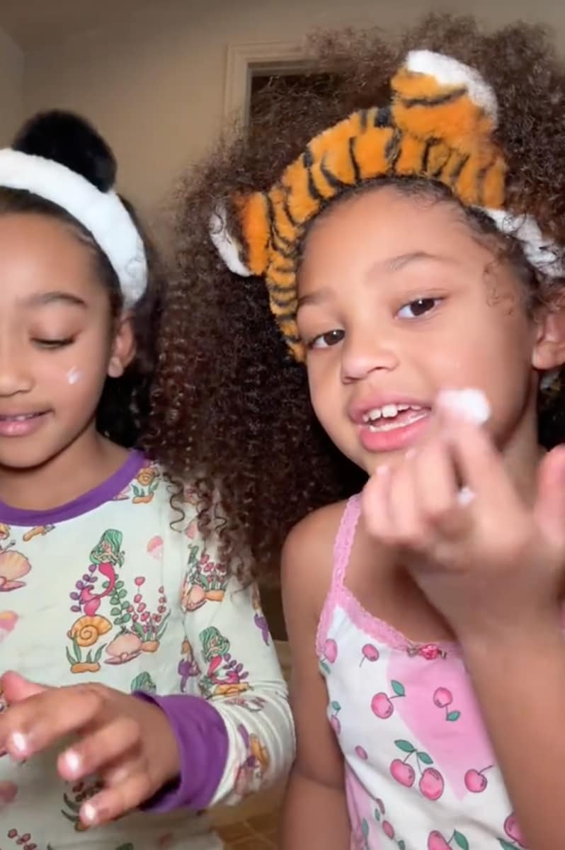 Stormi Webster and Chicago West take over Kylie Jenner's TikTok for a beauty shopping haul