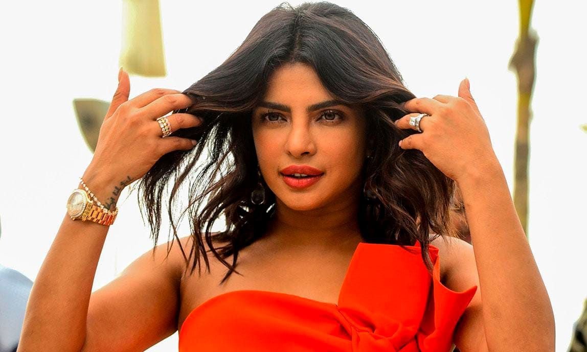 Bollywood actress Priyanka Chopra Jonas during the promotion for the Hindu biographical film The Sky is Pink, in Mumbai