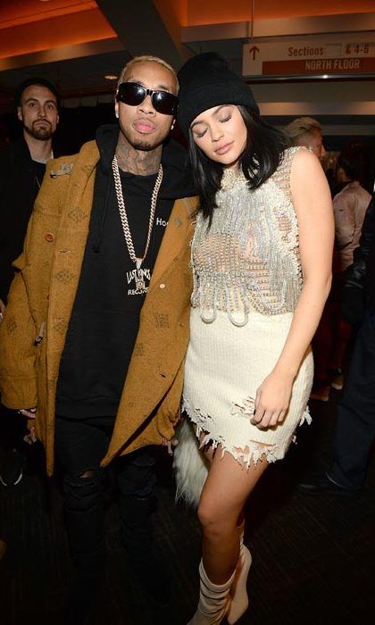 It was a family affair at the fashion show, and that included Kylie Jenner and her boyfriend Tyga.
<br>
Photo: Getty Images