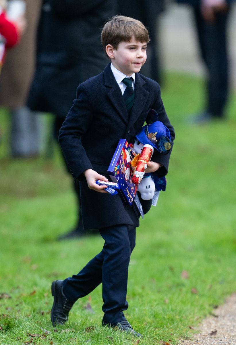 SANDRINGHAM, NORFOLK - DECEMBER 25: Prince Louis of Wales attends the Christmas Morning Service at Sandringham Church on December 25, 2024 in Sandringham, Norfolk. (Photo by Samir Hussein/WireImage)