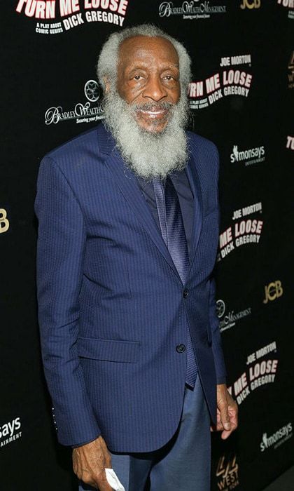 <b>Dick Gregory - August 19</b>
The stand up comic passed away at the age of 84. His family took to Instagram to share the news writing, "It is with enormous sadness that the Gregory family confirms that their father, comedic legend and civil rights activist Mr. Dick Gregory departed this earth tonight in Washington, DC. The family appreciates the outpouring of support and love and respectfully asks for their privacy as they grieve during this very difficult time. More details will be released over the next few days Christian Gregory."
In the 1960s, he used his comedy to speak against racial injustice and other civil rights issues. Upon hearing the news of his passing, John Legend, who produced a play about him in 2016, took to Twitter writing, "Dick Gregory lived an amazing, revolutionary life. A groundbreaker in comedy and a voice for justice."
Photo: Getty Images