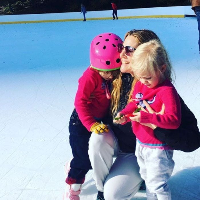 Drew Barrymore enjoyed a winter outing with her daughters Frankie and Olive. Attached to the ice skating photo, she wrote, "#people I love these are the loves of my life. #myolive #myfrankie all I wanted to do this week was reflect. Think about people and moments that make life make sense to me. That make life amazing. That motivate me to be my best self. I feel so lucky. And after just living the last few days in all things positive, it was good for me to reflect on things that truly make me happy."
Photo: Instagram/@drewbarrymore