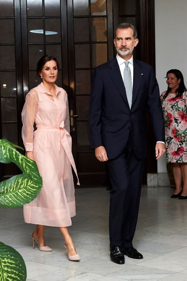 Queen Letizia wears sheer trend in Cuba