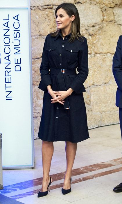 Queen Letizia Hugo Boss dress