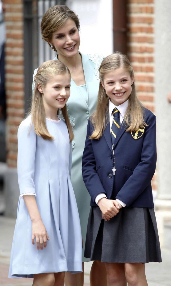 Spanish Royals Attend Their Daughter Sofia's First Communion