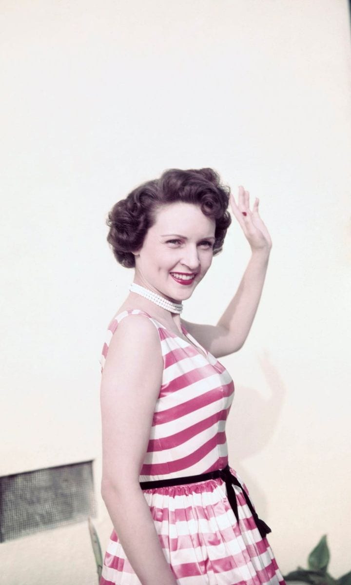 Betty White Waving for Camera