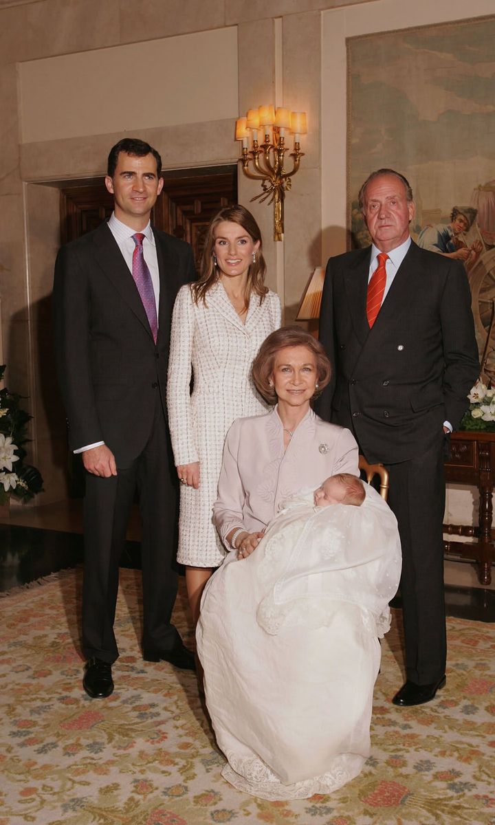 Queen Letizia wore the tweed dress back in 2006 for her daughter Princess Leonor's christening