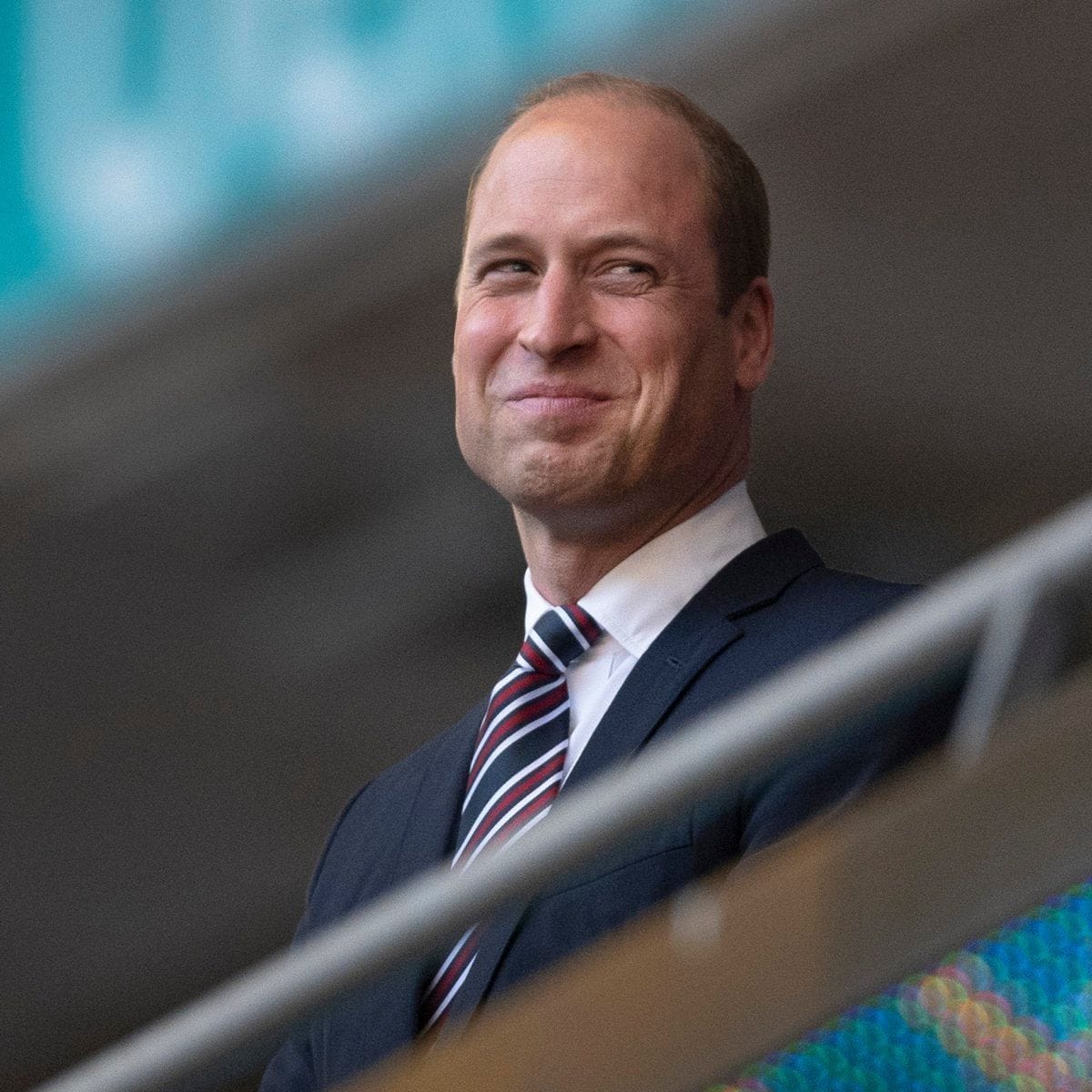 The Duke of Cambridge also attended the semi final match between England and Denmark on July 7