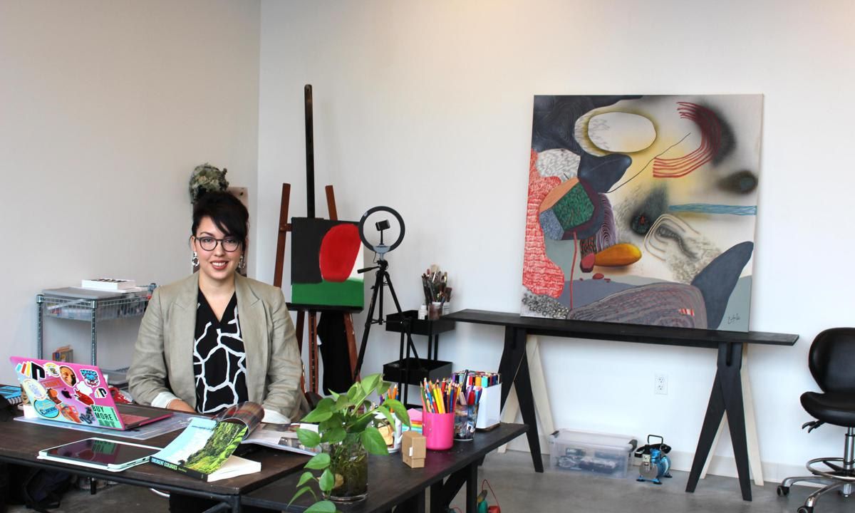 Ecuadoran painter Carla Contreras becomes the ‘Artist in Residence’ in a state of the art building in Atlanta