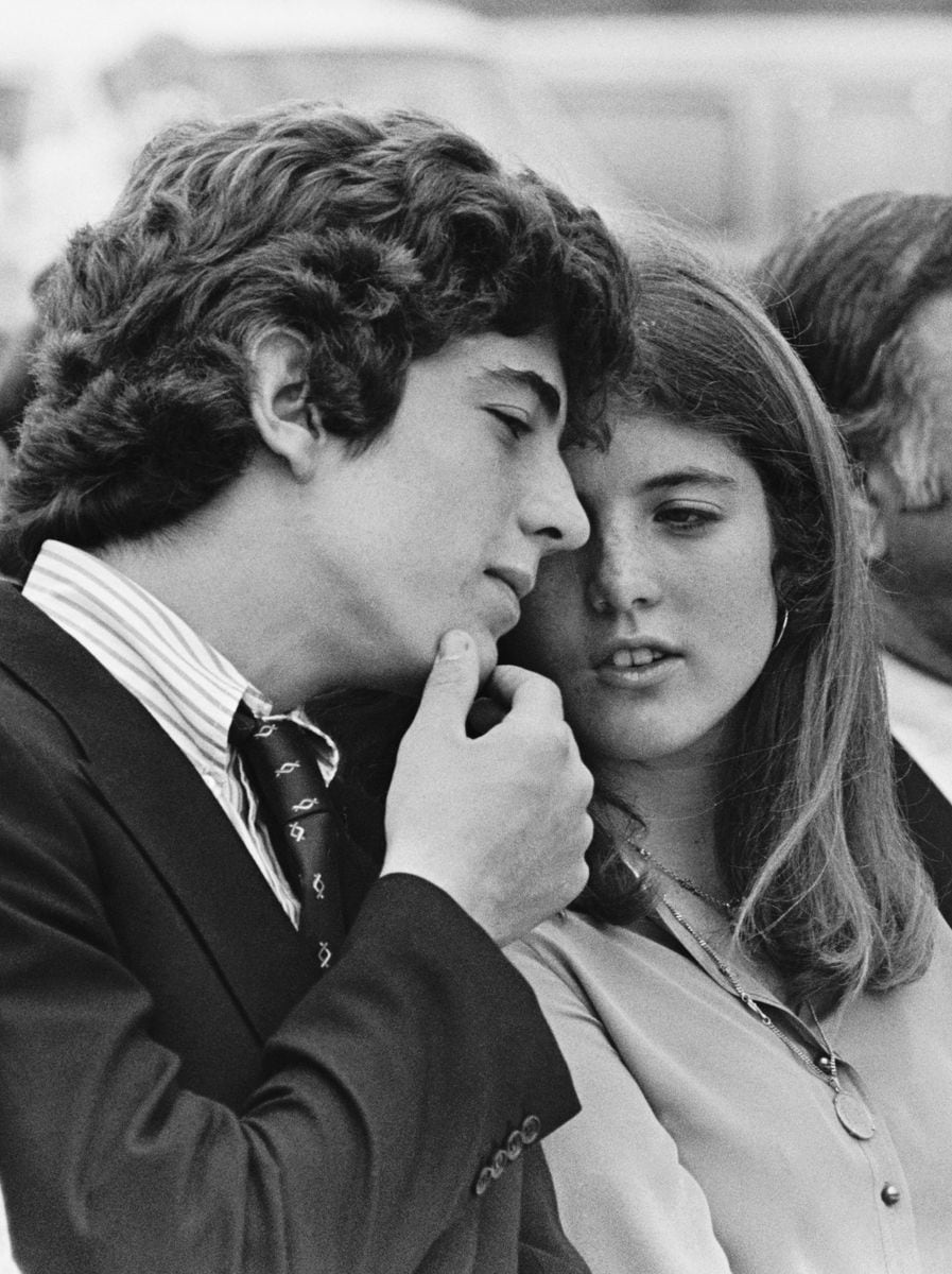 Caroline Kennedy and her brother John F. Kennedy