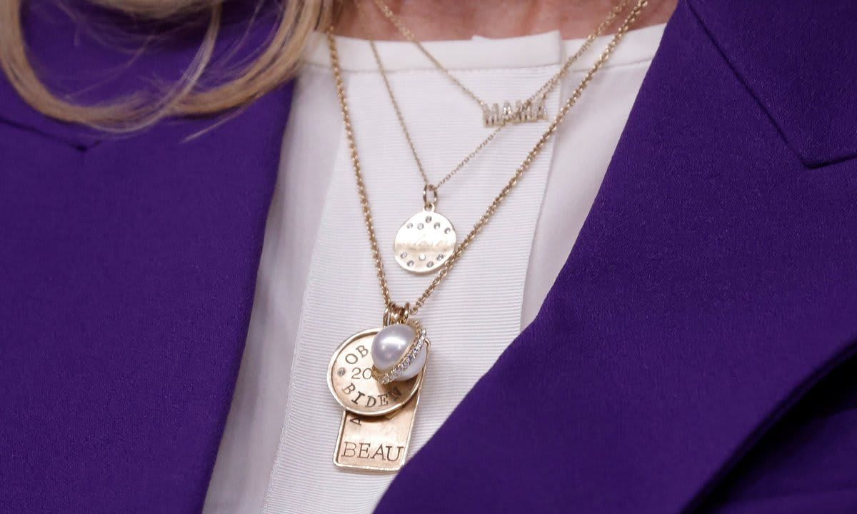 The first lady wore a necklace with Beau’s name at the Joining Forces event