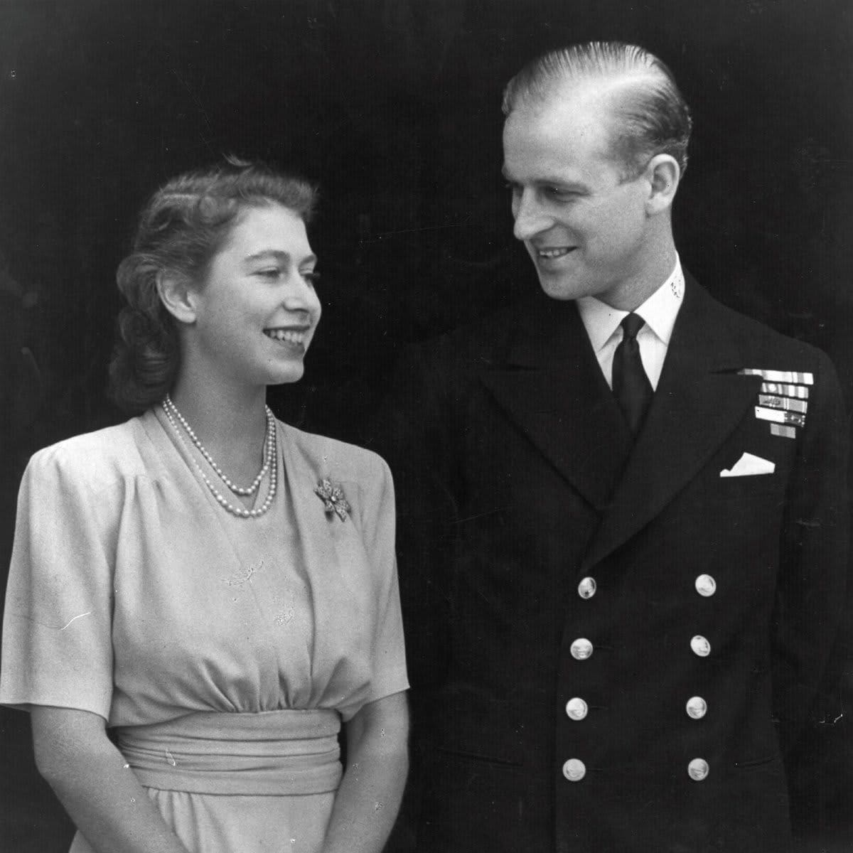 Reina Isabel y el principe Felipe