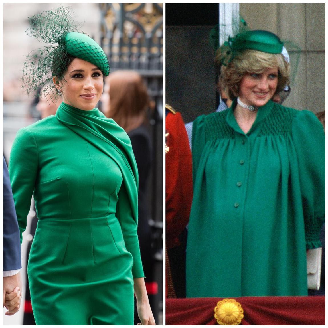 Meghan Markle appeared to take fashion inspiration from Princess Diana