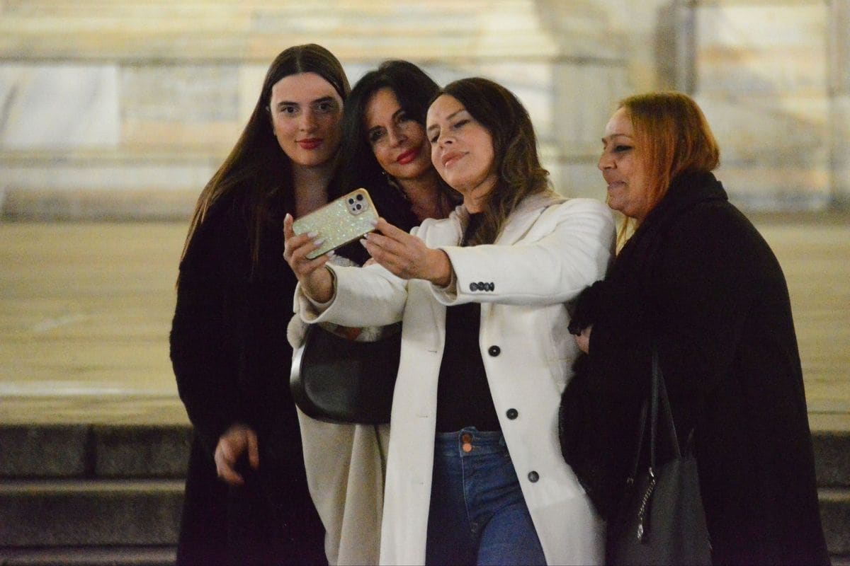 Karla Sofía Gascón was spotted in Italy with her friends